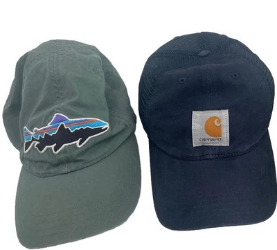 Bundle Of 2 -Patagonia Hat And Carhartt  Hat Navy Blue - Image 1 of 4