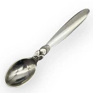 Vintage Georg Jensen Cactus Mocha Spoon Sterling Silver 3 7/8" 15 Grams - Picture 1 of 5