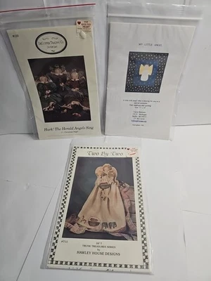 Angel Angels 3 SEWING PATTERNS ONLY For Fabric Material Primitive Country Styles - Image 1 of 4