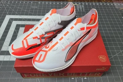 PUMA ULTRA 5 MATCH TT UNI SEX TURF TRAINER SHOE 7.5 BLACK WIHITE AND GLOWING RED - Image 1 of 4