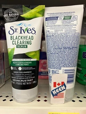 St. Ives CANADA Green Tea & Bamboo Face Scrub, 170 g, Exp:2026/03 - Image 1 of 4