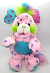 Popples Polka Dottie Plüschbeutel Bär rosa lila Flecken Toymax 2001 - VINTAGE - Bild 1 von 19