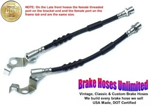 FRONT BRAKE HOSES Ford Thunderbird 1967 Late, After build date 10-15-1966 - Picture 1 of 2