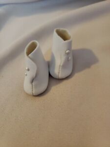 Lot of 2 Madame Alexander White Mary Jane Shoes for 12 to 14'' Dolls Snap New