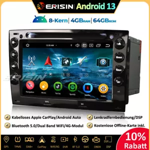 8-Kern CarPlay DAB+Android 13 Autoradio GPS 64GB Canbus DVD Für Renault Megane 2 - Bild 1 von 20