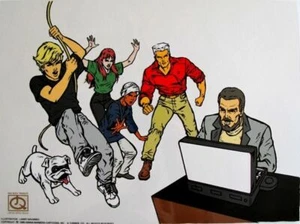 JOHNNY QUEST  Ltd Ed Sericel with seal of Authenticity - Picture 1 of 4