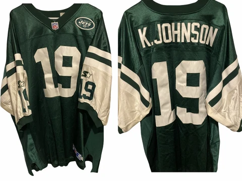 Vintage Late 90’s Starter Keyshawn Johnson Stitched On Jersey XXL 54 - NY Jets Cover