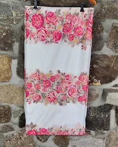 Betsey Johnson Fabric Shower Curtain ROSE FLORAL FLOWERS 70x72 - Picture 1 of 11