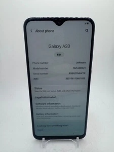 Samsung Galaxy A20 - SM-A205U1 - Negro - 32 GB - (T-Mobile) - funciona muy bien - Imagen 1 de 6