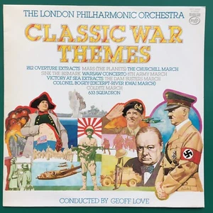 Geoff Love CLASSIC WAR THEMES Soundtracks LP Bismark Dambusters 633 Kwai Colditz - Picture 1 of 12