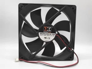 XIGMATEK BRUSHLESSFAN PY-1225L12S 12025 DC12V 0.18A 12CM 2-Pin Silent Cooling Fa - Picture 1 of 3