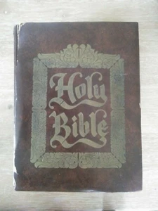 The Holy Bible King James Large Primer Print Kedeka Red Letter Edition 1972 Vtg - Imagen 1 de 8