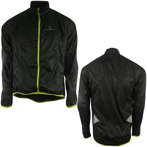 Mens Cycling Jacket Waterproof Hi Visibility Running Full Sleeve Top Coat Yellow - Picture 1 of 5