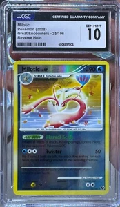CGC 10 Pokémon TCG Milotic Great Encounters 25/106 Reverse Holo Rare - Picture 1 of 1