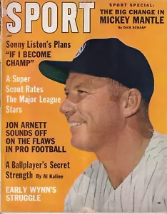 Mickey Mantle on Cover of Sports Magazine September 1964 - Picture 1 of 2