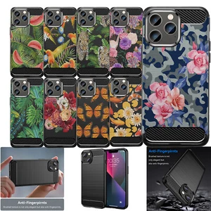 Custodia per [Apple iPhone 14 Plus][FLEX TPU SET16] Nero Slim Opaco Design Floreale - Foto 1 di 41