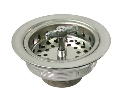 Everflow Kitchen Sink Stainless Steel Drain Assembly & Strainer Basket Stopper - Image 1 of 4