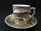Vintage Souvenir Cup And Saucer Women's Building Corvallis Oregon