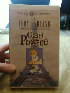 GAY PURR-EE 1962 UPA Animated Movie VHS Video Tape 1991 Clamshell JUDY GARLAND - Imagen 1 de 4