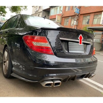 Unpainted For Mercedes Benz C-Class W204 C74 Look Rear Trunk Spoiler 2012 - Imagem 1 de 4