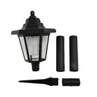 Outdoor Garden/Patio Post Pole LED-Light Driveway Solar-Power Yard Lantern Lamp