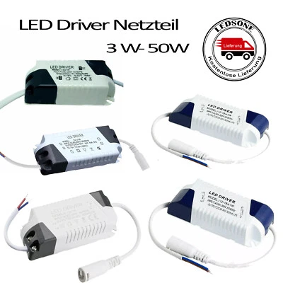 LED Trafo 3/7/12/18/25/36/50W Netzteil Transformator Driver Lampen 300mA - Bild 1 von 4