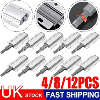 4-12 Heavy Duty Metal Push To Open Catch Cabinet Door Kitchen Wardrobe Hardware - Image 1 of 4