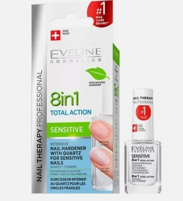 EVELINE COSMETICS Eveline SENSITIVE Total Action NAIL THERAPY 8 in 1 Intensive Nail Hardener
