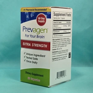 Nuevo Prevagen Extra Fuerza 20mg, 60 Cápsulas con Apoaequorina y Vitamina D - Imagen 1 de 2