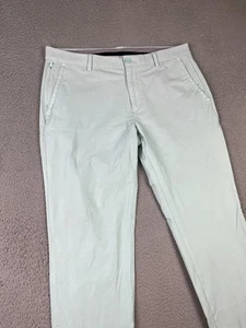 Vineyard Vines On The Go Pants Mens 36x32 Teal Blue Golf Activewear Chino - Picture 1 of 15