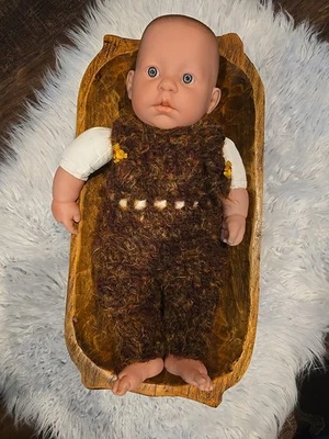 Accesorios y ropa para fotografía de recién nacidos para bebés, monos hechos a mano  Foto 1 de 4