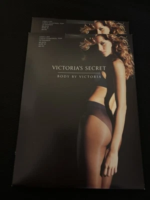 Pantimedias Victoria's Secret Body By Victoria Talla B Negras Pierna Alta Puntera Transparente Nuevas Foto 1 de 4