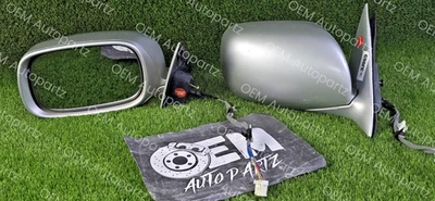 Пара оригинальных электрических боковых зеркал для дверей Lexus LS430 2001-2003 от оригинального производителя JDM б/у - Изображение 1 из 4