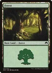 Forest #271 2x FOIL ORI MTG Magic Origins Basic Land MINT green - Picture 1 of 1