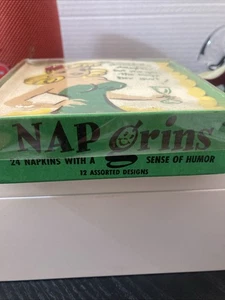 Vintage Nap Grins 12 Asst Designs 24 Napkins - Picture 1 of 4