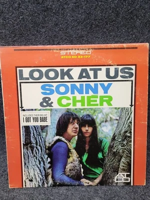 Vintage Sonny & Cher Look At Us Vinyl Record ATCO SD 33-177 Pop Album 1965 Stere - Image 1 of 4