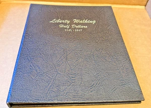US COINS WORLD COIN LIBRARY DANSCO LIBERTY WALKING HALF DOLLARS 1941-1947. NOS - Picture 1 of 3