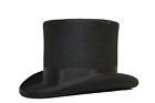 Mens Gents Quality 100% Wool 6" High Satin Lined Wedding Event Victorian Top Hat