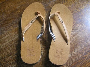 KuaiLu Women's US9 CAMEL Arch Support Flip Flops Slip On Yoga Mat Sandals~~NWT! - Picture 1 of 5