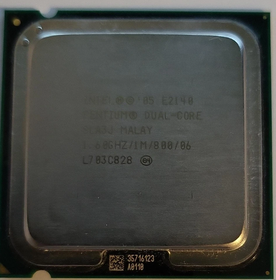 Intel Pentium E2140 - 1.6GHz Dual-Core (LGA775) Processor SLA3J SLA93 - Image 1 of 1