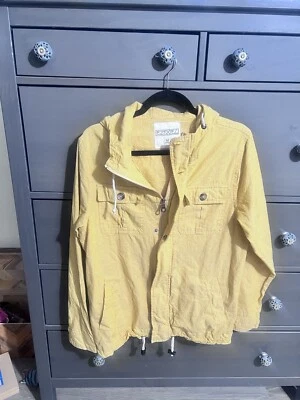 EZEKIEL Jacket Hoodie Sz M Full Zip Yellow Mustard Parka Lightweight Cotton EUC - Image 1 of 4