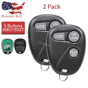 2 For 1998 1999 2000 2001 GMC Savana Remote Control Key Fob 3 Button ABO1502T - Picture 1 of 6