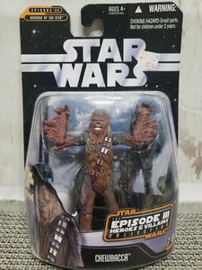 2006 Chewbacca Star Wars Episode 3 Heroes & Villains Figure W/Hologram - Picture 1 of 6