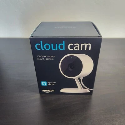 Amazon Cloud Cam Indoor Security Camera works with Alexa White - Image 1 of 4