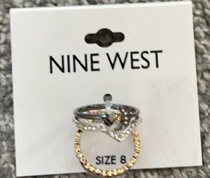 New Nine West Stackable Rings Size: 8 - Picture 1 of 1