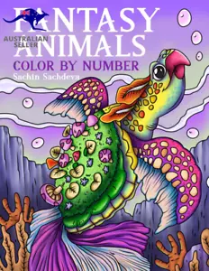 Fantasy Animals: Color by Numbers for Teens and Adults, Coloring Book for Stress - Picture 1 of 12