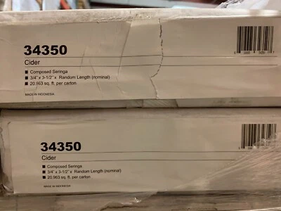 VALLARIA PANTIM MADERA DURA 34350 Sidra Sebago Seringa Raspada a Mano 3/4 x 3-1/2 Foto 1 de 2