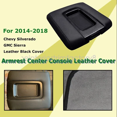 Capa de substituição apoio de braço tampa console console GMC Sierra 1500 2500 3500HD para 2014-2018 - Imagem 1 de 4