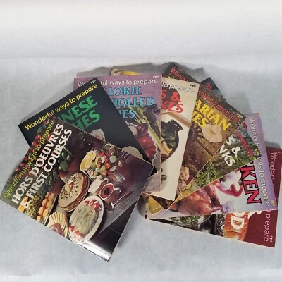 Lot of 8 WONDERFUL WAYS TO PREPARE Vintage Cookbooks by Ann Shirley 1970s - Image 1 of 4