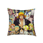 Anime One Piece Monkey D Luffy Cushion Cover Sofa Bed Car Throw Pillow Case Gift